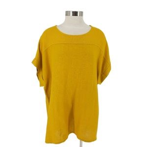 Bellambra Shirt Italian Linen Yellow Short Sleeve
Lightweight Top 1X